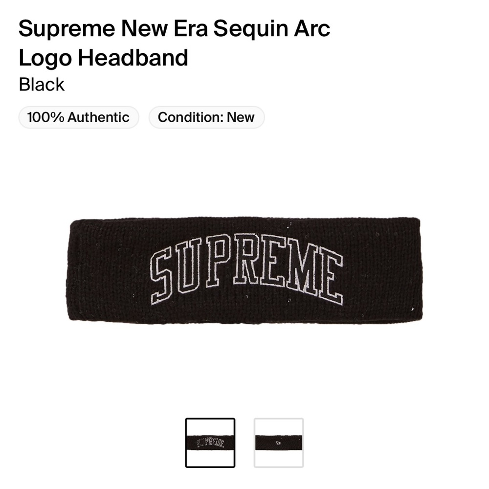 New Era Sequin Arc Logo Headband
